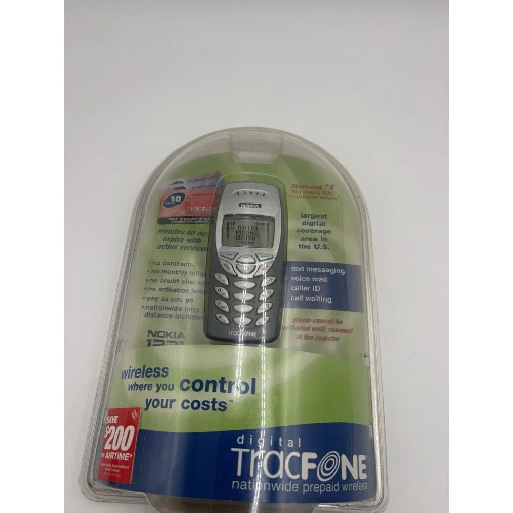 Digital Tracfone Nokia 1221 Cell Phone Vintage Prepaid Nationwide ￼